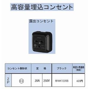 Panasonic（パナソニック） 角型コンセント(露出)接地3P20A