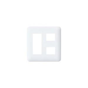 コスモシリーズワイド21 簡易耐火コンセントプレート(5コ用)(ホワイト)