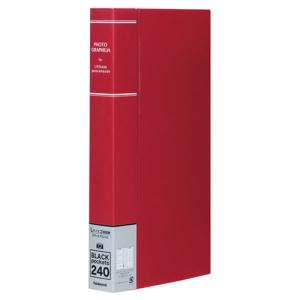 ナカバヤシ 超透明ポケットアルバム/L判312枚収納 CTPL-300-BK/G
