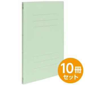 フラットファイルJ ・スリム グリーン A4 10冊セット フF-JS80G