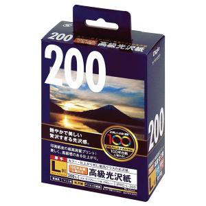 ナカバヤシ インクジェット光沢紙 100年台紙に貼れる高級光沢紙 L判:200枚 JPPG-L-200｜fueru