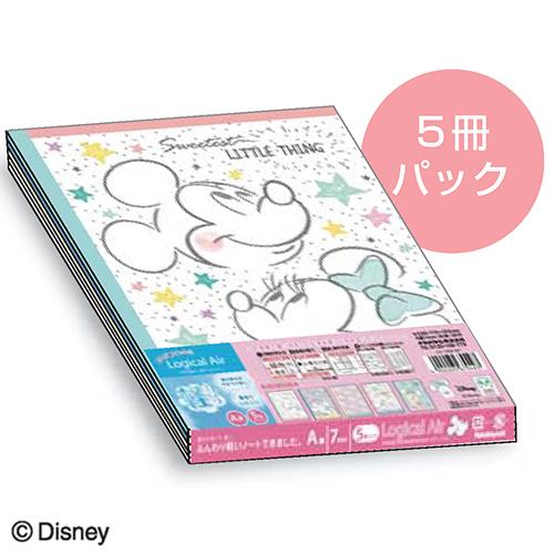 ナカバヤシ ロジカル・エアーノート(軽量ノート)/B5/A罫/ミッキー&amp;フレンズ/ガーリーシリーズ/...