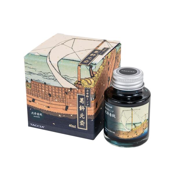ナカバヤシ　TACCIA　万年筆用　浮世絵インク・染料・40ml／北斎青鈍　TFPI-WD42-27
