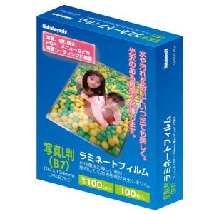 ナカバヤシ ラミネートフィルムE2タイプ 100μｍ・100枚 LPR-B7E2/A 写真L判（B7）