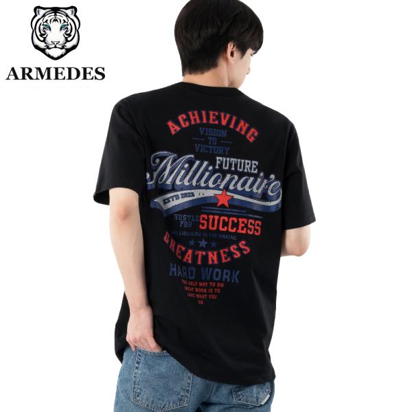 送料無料 ARMEDES アルメデス アートグラフィック 半袖Tシャツ コットン100％ 接触冷感 ...