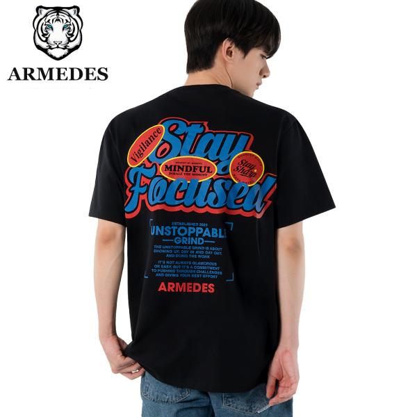 送料無料 ARMEDES アルメデス アートグラフィック 半袖Tシャツ コットン100％ 接触冷感 ...