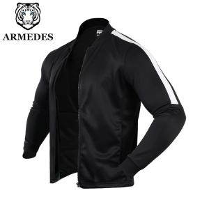 送料無料 ARMEDES アウター ジャージ 高機能 通気性 吸汗速乾 軽量 スーパードライ ストレッチ ジッパー ポケット メンズ M-2XL 全2色 オールシーズン AR92