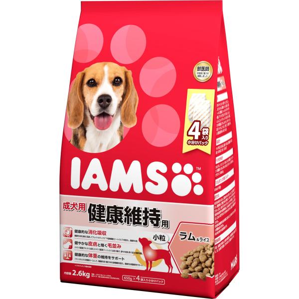 アイムス 成犬用 健康維持用 小粒 ドッグフード ラム&amp;ライス 2.6kg
