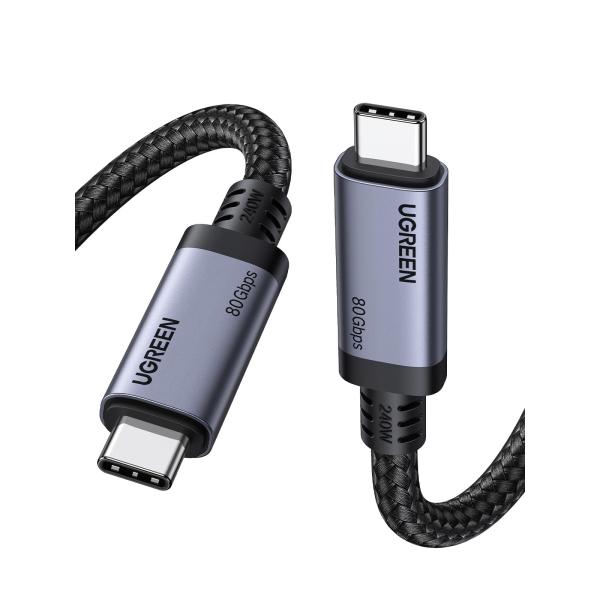 UGREEN USB4 Gen4 ケーブル 80Gbps双方向高速データ伝送 PD3.1 240W急...