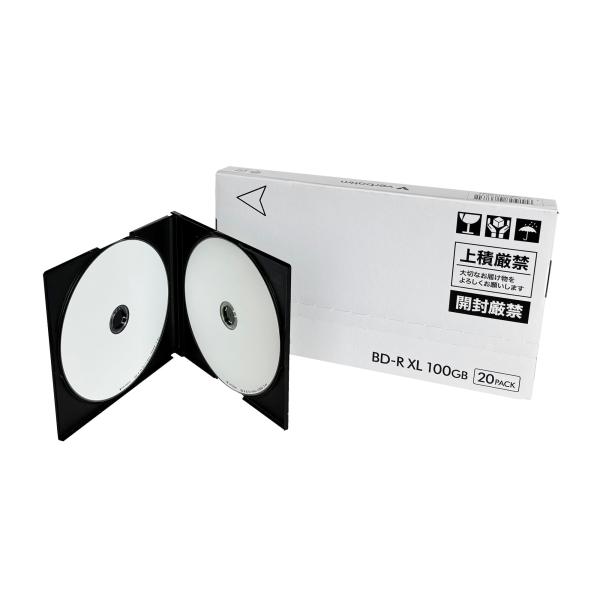 Verbatim バーベイタム 1回録画用 BD-R XL 100GB 20枚 5mmツインスリムケ...