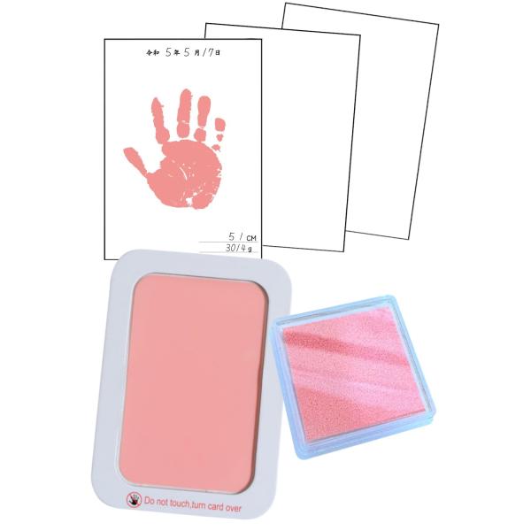 whipwhip 【何度も押せる】 手形スタンプ パッド 赤ちゃん 汚れない 手形足形 命名書 10...