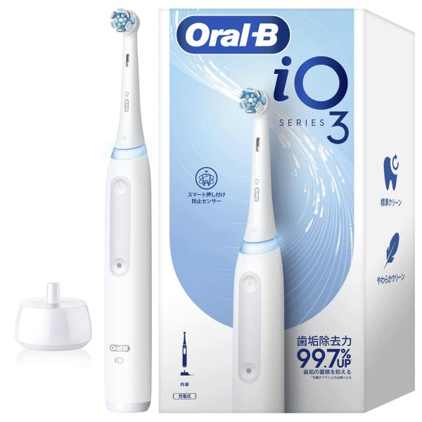 ブラウン 電動歯ブラシ オーラルB 【電動初心者の決定版】iO3S iOG3.1C6.0 WT_H ...