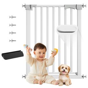 コブキBUJI【2025新改良】 ベビーゲート 突っ張り式 ペットゲート ハイタイプ 幅69~153cm 高76cm 幅広 置くだけ 厚くスチールゲ