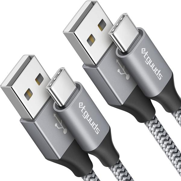 USB Type C ケーブル【0.5m 2本】急速充電 QC3.0 タイプc ケーブル 短い 高速...