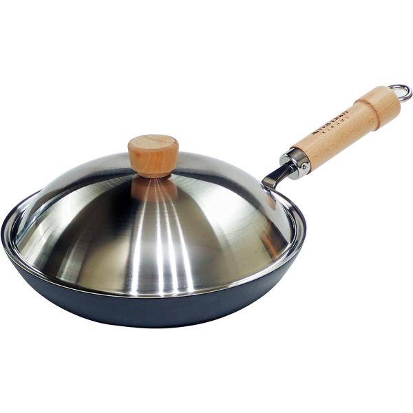 リバーライト 極JAPAN 鉄 厚板 フライパン 蓋付きセット 28cm 窒化鉄 窒化加工 IH対応...