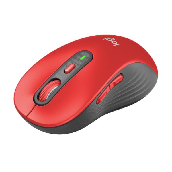 Logicool Signature M750LRD ワイヤレスマウス 静音 ラージ レッド ワイヤ...