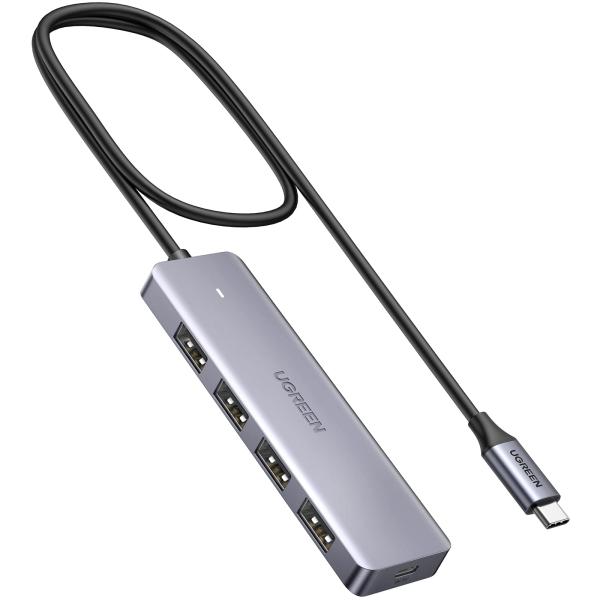 UGREEN USB-Cハブ 4ポート Type-C ハブ USB3.0 拡張 60cmケーブル セ...
