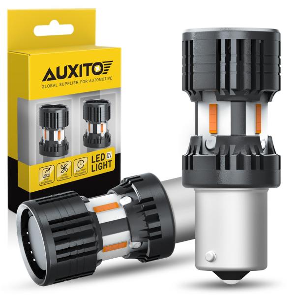 AUXITO S25 LED ウィンカー S25 LED ウィンカーバルブ 150°ピン角 最新型 ...