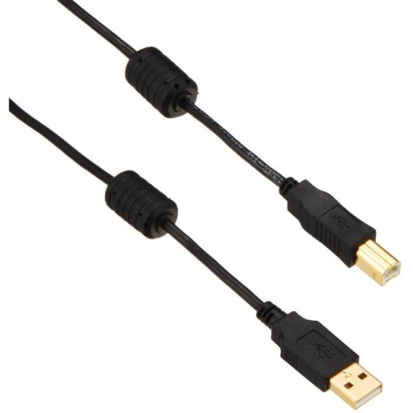 エレコム USBケーブル 【B】 USB2.0 (USB A オス to USB B オス) フェラ...