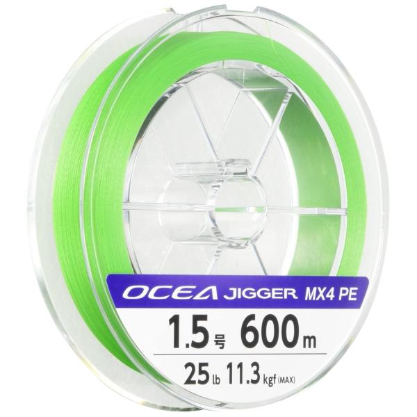 シマノ(SHIMANO) PEライン オシア ジガー MX4 600m 1.5号 ライムグリーン P...