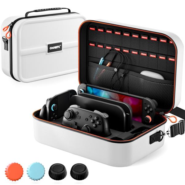 【Switch 2 ケース対応】 COOWPS switch 2 収納ケース 持ち運び便利 防水 防...