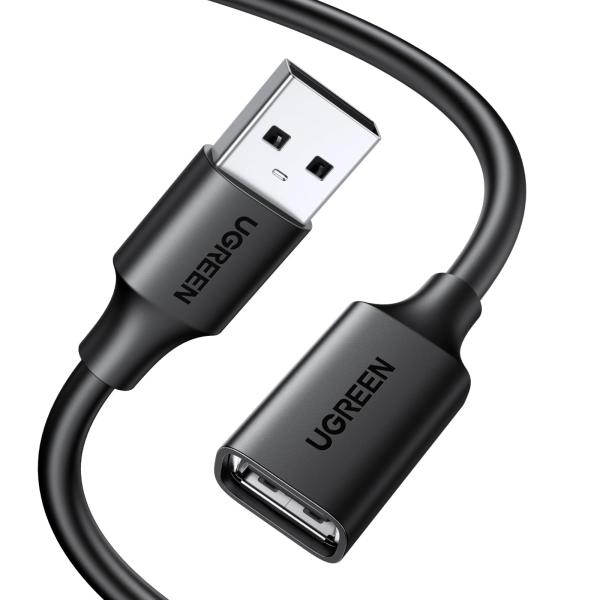 UGREEN USB2.0 延長ケーブル 【0.5M 高速データ転送 aオス-aメス】 USBケーブ...