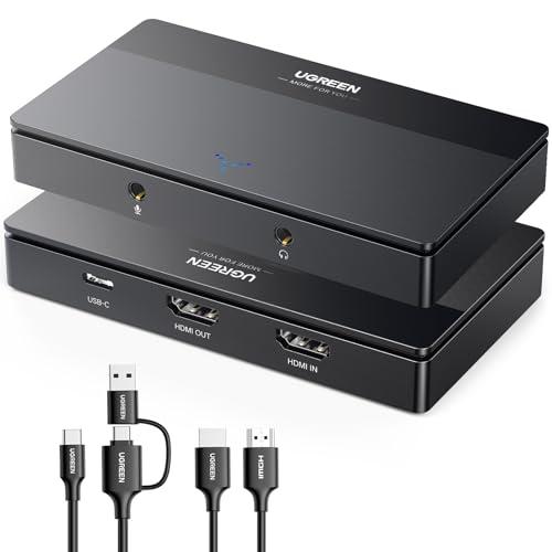 UGREEN 4K HDMI キャプチャーボード パススルー機能 4K@60Hz /1080P 60...