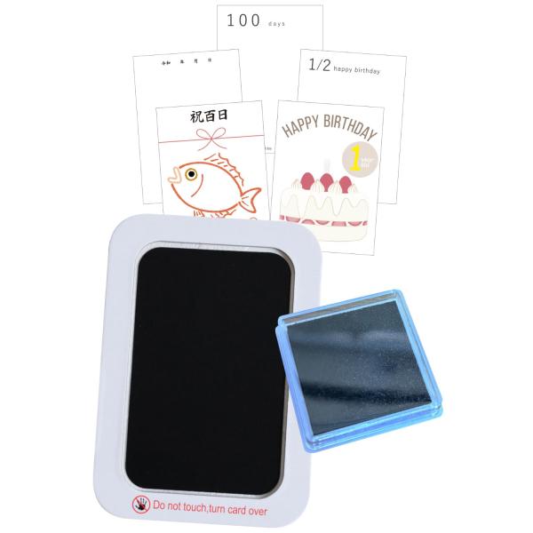 whipwhip 【何度も押せる】 手形スタンプ パッド 赤ちゃん 汚れない 手形足形 命名書 10...