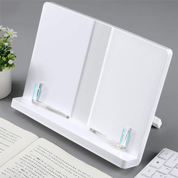 Deili ブックスタンド 書見台 読書台 180°角度調節 透明ブックマーク 文字が遮らない A3...