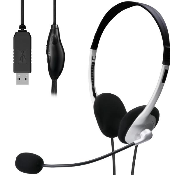 エレコム ヘッドセット USB 有線 マイク付き ヘッドホン 軽量 長時間 ウェブ会議 テレワーク ...