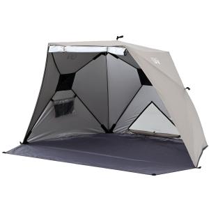 [キャンパーズコレクション 山善] ポップアップテント ワンタッチ 4人用 簡易テント パッとサッとテントキューブ ネクスト シルバーコーティング