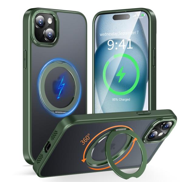 KWATUNG 互換品 iphone 15 plus 用 ケース magsafe対応 ワイヤレス充電...