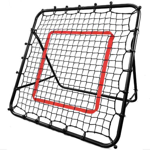 【日本企業】 リバウンドネット 100cm*100cm 折りたたみ式 室内外兼用 サッカー 野球 フ...