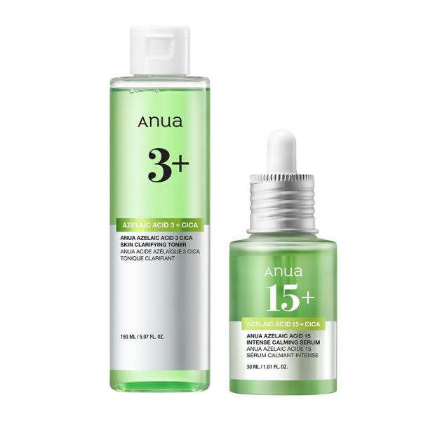 ANUA(アヌア)アゼライン酸3CICAスキンクリアトナー150ml+アゼライン酸15インテンスカー...