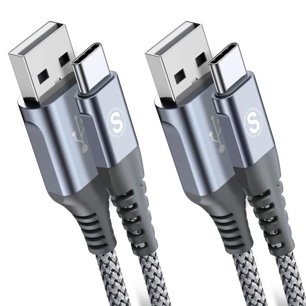 USB Type C ケーブル【2M/2本セット】Sweguard USB-C &amp; USB-A 3....