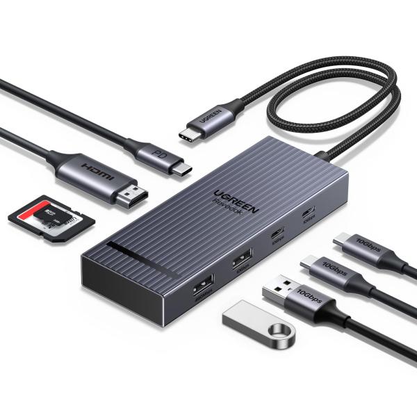 UGREEN Revodok Pro USB-C ハブ Type-c 8-in-1 100W PD急...