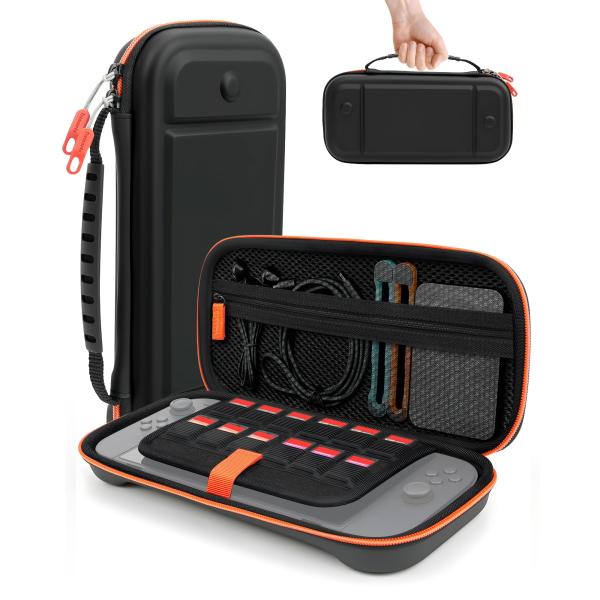 TRANSNOVO 対応 Switch 2用の収納ケース 揺れ防止 持ち運び便利ケース 12ゲームカ...