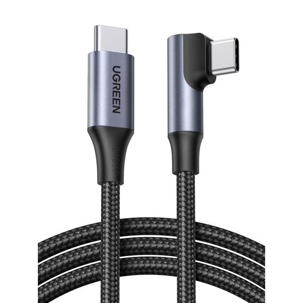 UGREEN USB C ケーブル L字 240W PD急速充電 L字型 タイプC 充電コード US...