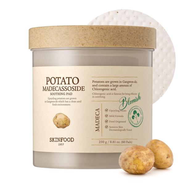 SKINFOOD(スキンフード) ポテトマデカソサイドスージングパッド 韓国コスメ トナーパッド 拭...