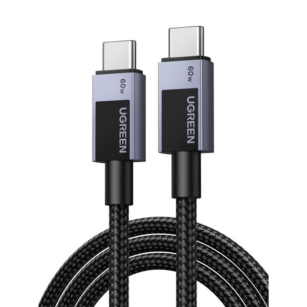UGREEN USB-C ケーブル 60W PD/PPS急速充電対応 480Mbps PD3.0 バ...