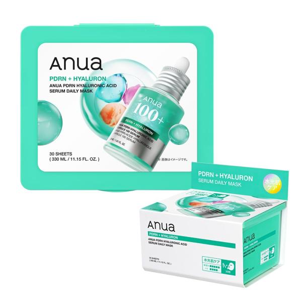 ANUA(アヌア)PDRNヒアルロン酸セラムデイリーマスクパック (30枚入り) 水分 保湿 肌キメ...