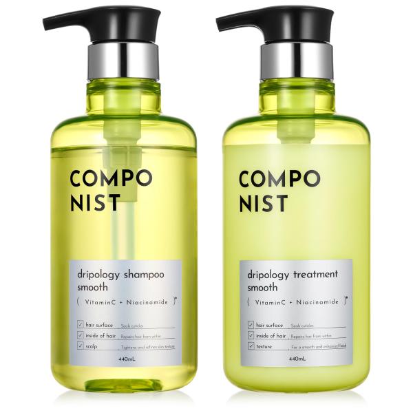 COMPONIST(コンポニスト) ドリポロジーシャンプー＆ヘアトリートメント スムース 3種のビタ...