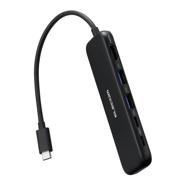 エレコム USB-C ハブ ドッキングステーション 5in1 100W PD対応 HDMI 4K30...