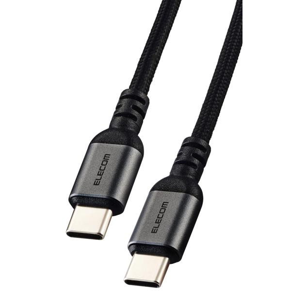 エレコム USB Type C ケーブル 1m 100W PD対応 高速充電 断線防止 高耐久 ナイ...