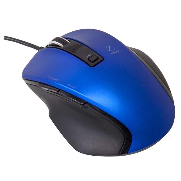 ナカバヤシ(Nakabayashi) Digio2 究極のカタチ 有線 マウス 5ボタン Blue ...