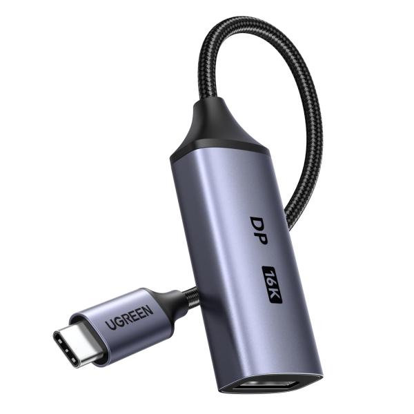 UGREEN USB-C DisplayPort 変換アダプター DP 2.1 最大16K@60Hz...