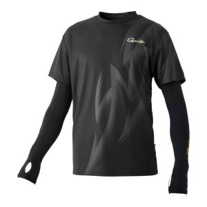 ( 先行予約 ) 　がまかつ 　アルテマクール Tシャツ(アームカバー付き) 　GM3760 　ブラック 　L 　( 2024年 6月新製品 )｜fuga0223