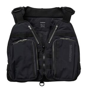 シマノ□リミテッドプロ 2WAYベスト VE−011V ブラック : 釣具