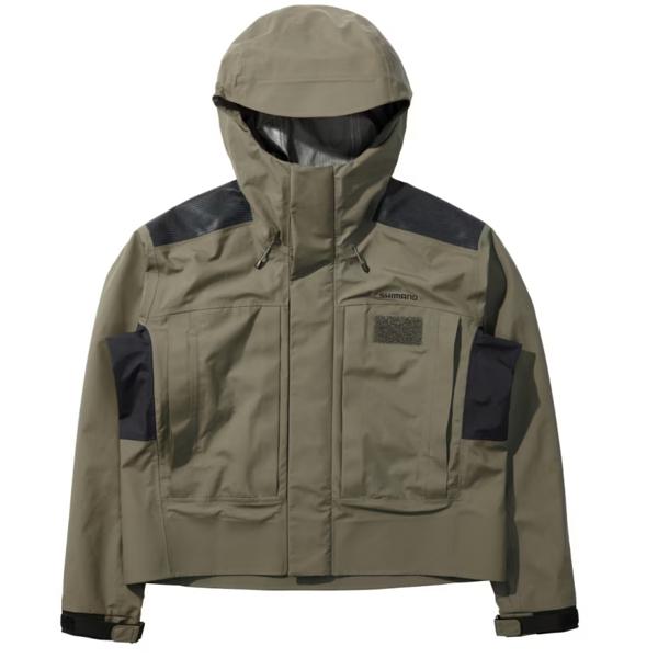 シマノ 　ウェーディング レインジャケット 03 　RA-065Y 　ダークカーキ 　XL