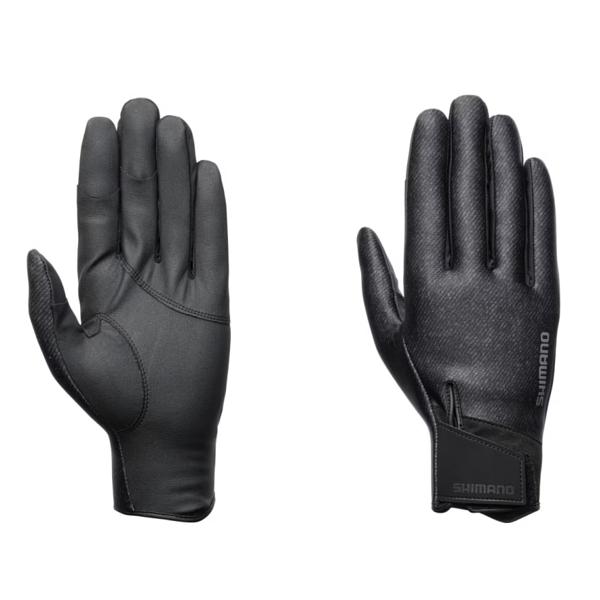 爆買 シマノ 　03 タイタニューム・アルファ グローブ 指出し 　GL-052Y 　チャコールツイ...